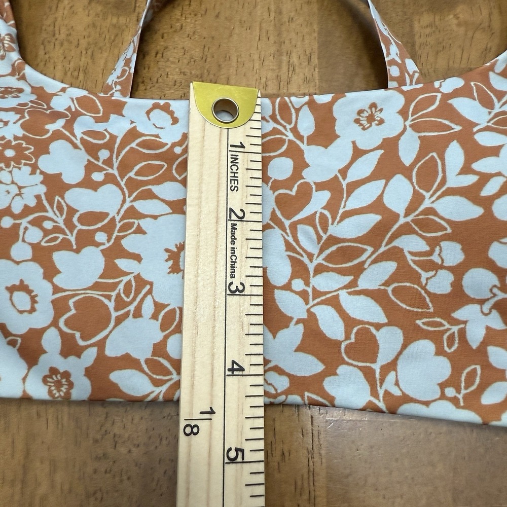 Everlane bikini top women's XXS floral‎ romantic cottage square neck ReNew NEW - Picture 7 of 10